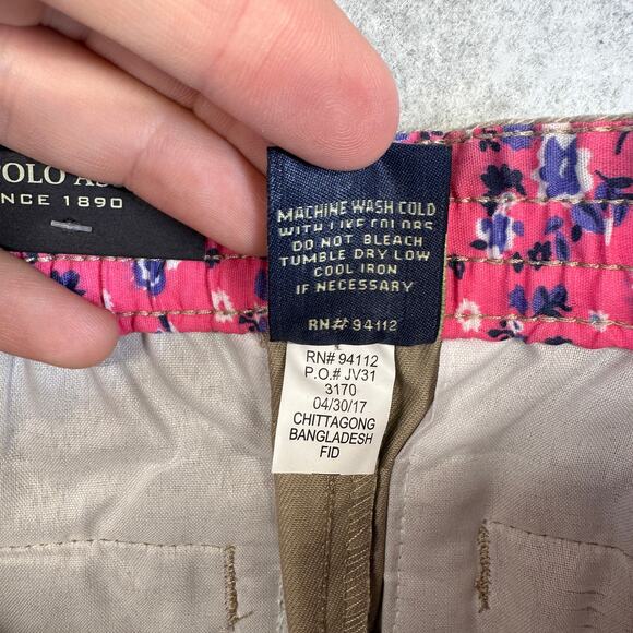 U.S. Polo Assn Pants Kids Girls Size 2T Khaki Beige Cotton Blend Skinny Uniform - Picture 7 of 15